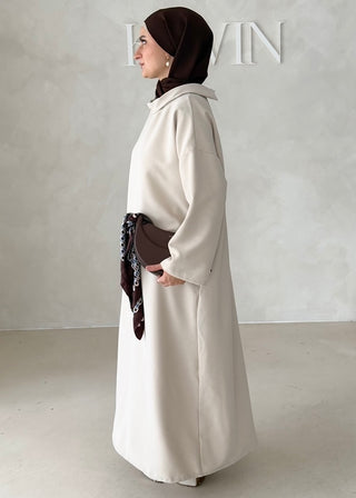 Abaya mit Kragen