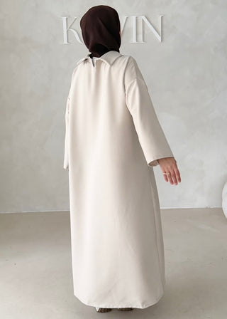 Abaya mit Kragen