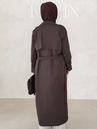 Langer Trenchcoat