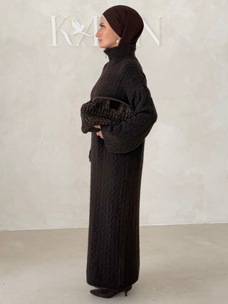 Pullover Kleid mit Reisverschluss