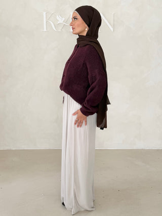 Japandi Midi Strickjacke