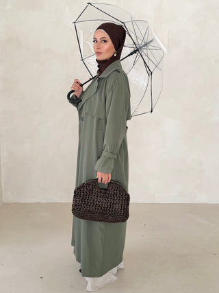 Langer Trenchcoat