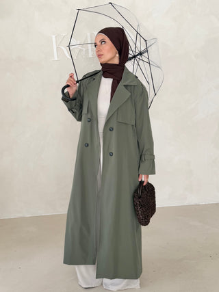 Langer Trenchcoat
