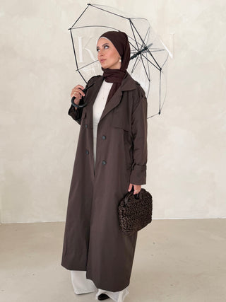 Langer Trenchcoat