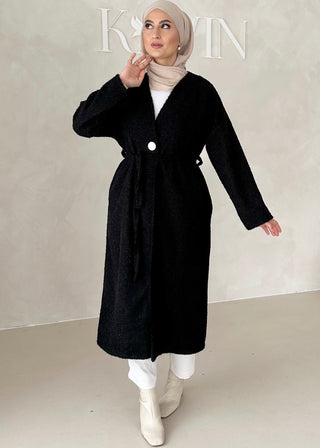 Mantel mit Bindegürtel