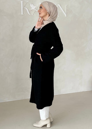 Mantel mit Bindegürtel