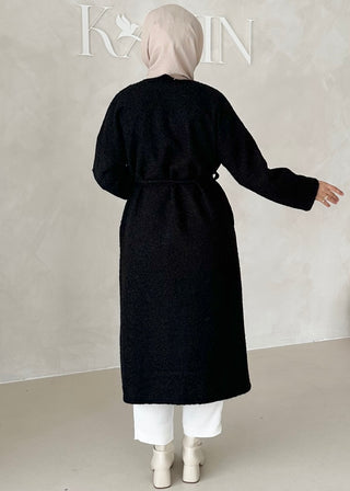 Mantel mit Bindegürtel