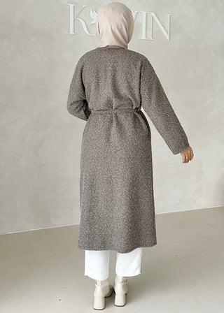 Mantel mit Bindegürtel