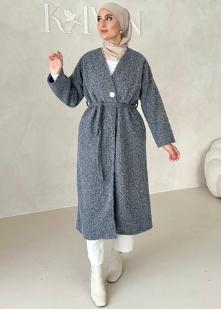 Mantel mit Bindegürtel