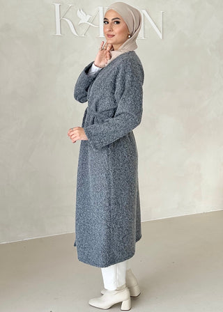 Mantel mit Bindegürtel