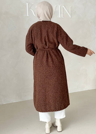 Mantel mit Bindegürtel