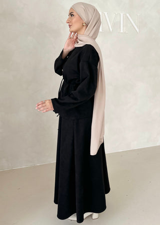 Zweiteiler in Wildlederoptik