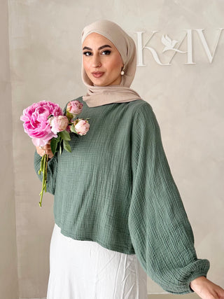 Musselin Bluse