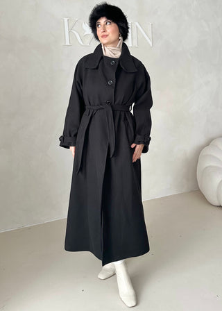 Nika Mantel mit Stehkragen