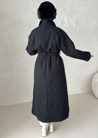 Nika Mantel mit Stehkragen