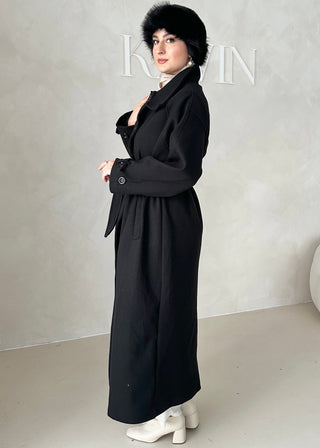 Nika Mantel mit Stehkragen