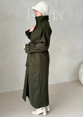 Nika Mantel mit Stehkragen