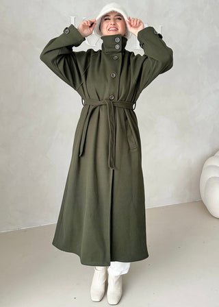 Nika Mantel mit Stehkragen