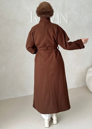 Nika Mantel mit Stehkragen