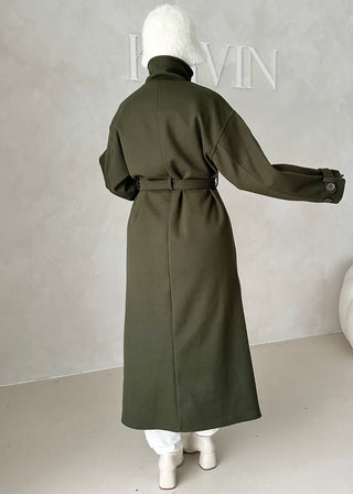 Nika Mantel mit Stehkragen