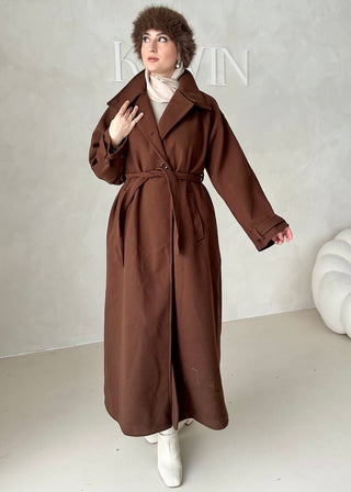 Nika Mantel mit Stehkragen