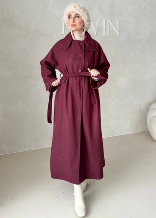 Nika Mantel mit Stehkragen