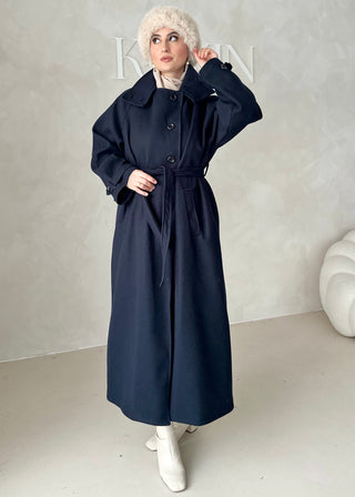 Nika Mantel mit Stehkragen