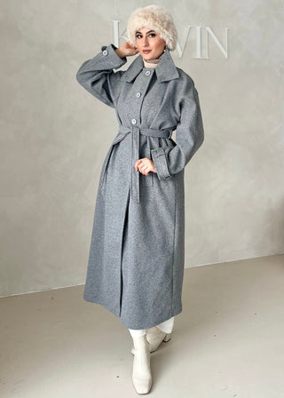 Nika Mantel mit Stehkragen