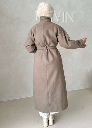 Nika Mantel mit Stehkragen