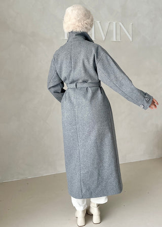 Nika Mantel mit Stehkragen