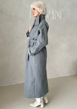 Nika Mantel mit Stehkragen