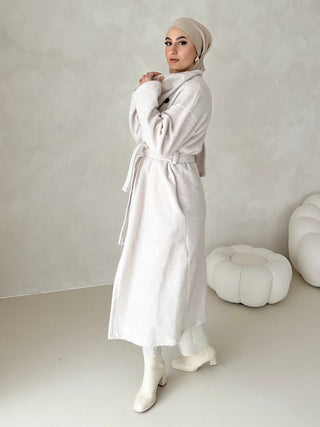 Safa Wollmix Mantel mit ingetriertem Schal