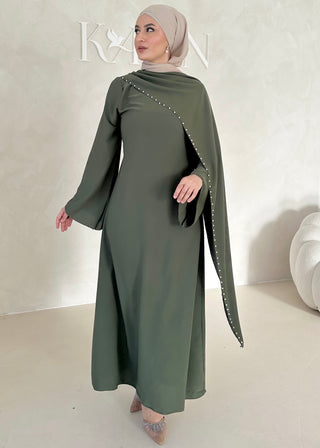 Pearl Kleid MIT Schulterschleppe