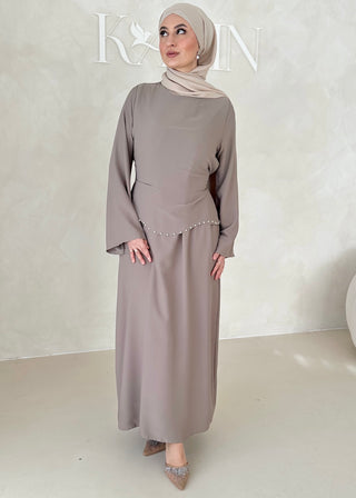 Zweilagiges Pearl Kleid