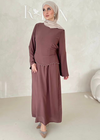 Zweilagiges Pearl Kleid