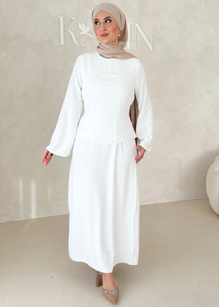 Zweilagiges Pearl Kleid