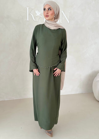 Zweilagiges Pearl Kleid