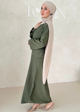 Zweilagiges Pearl Kleid