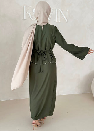 Zweilagiges Pearl Kleid