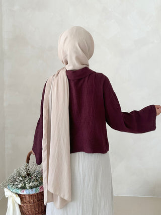 Musselin SHORT Hemd