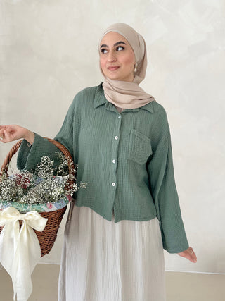 Musselin SHORT Hemd