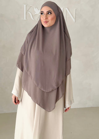 Dreilagiger Chiffon Khimar