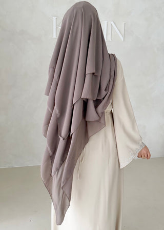 Dreilagiger Chiffon Khimar