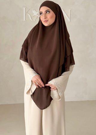 Dreilagiger Chiffon Khimar