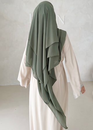 Dreilagiger Chiffon Khimar