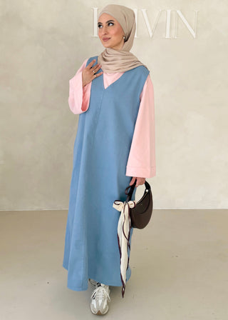 Kurzarm DENIM Kleid