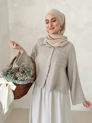 Musselin SHORT Hemd