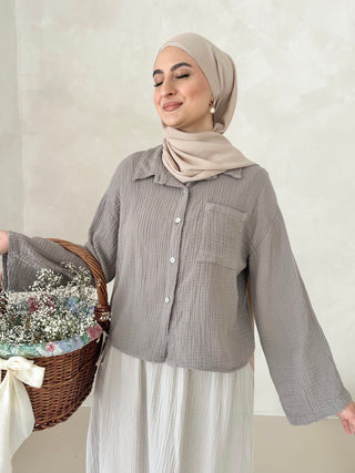 Musselin SHORT Hemd
