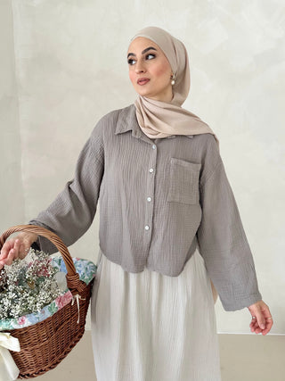 Musselin SHORT Hemd