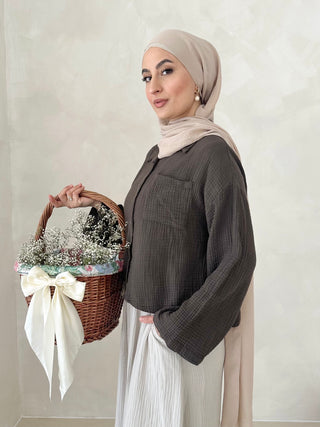 Musselin SHORT Hemd